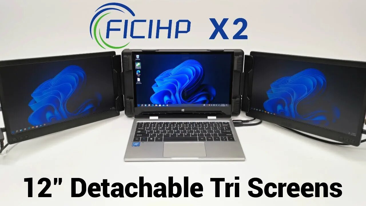 Ficihp X2 12 Inches Detachable Tri Screen for Laptop Review