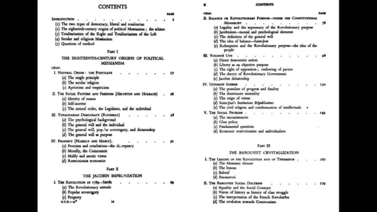 The Origins of Totalitarian Democracy – J.L. Talmon – Preface & Intro