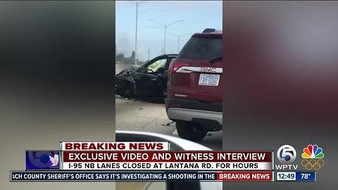 Exclusive video shows deputy surround suspect vehicle on I-95