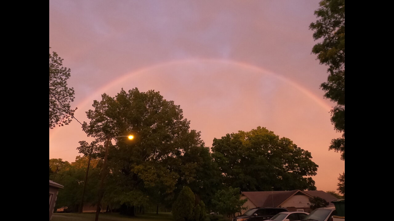 Juliet found a Sunset Rainbow!