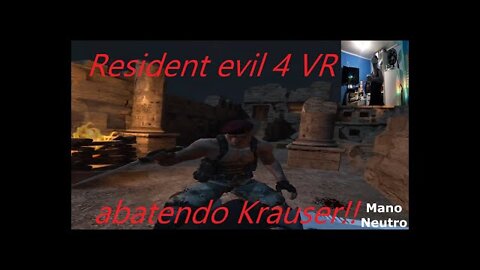 Ganhando do krauser na faca 🔪 Resident evil 4 VR