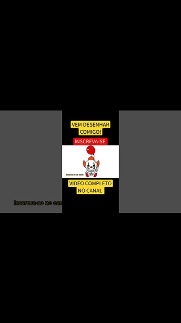 COMO DESENHAR PENNYWISE IT- FÁCIL #desenho #shorts #desenhofacil #desenholivre