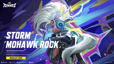 Storm's New 'Mohawk Rock' Skin in Marvel Rivals