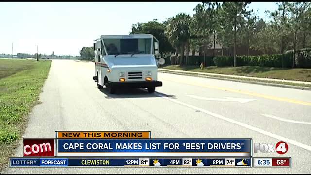 Cape Coral listed among America's best drivers in new report
