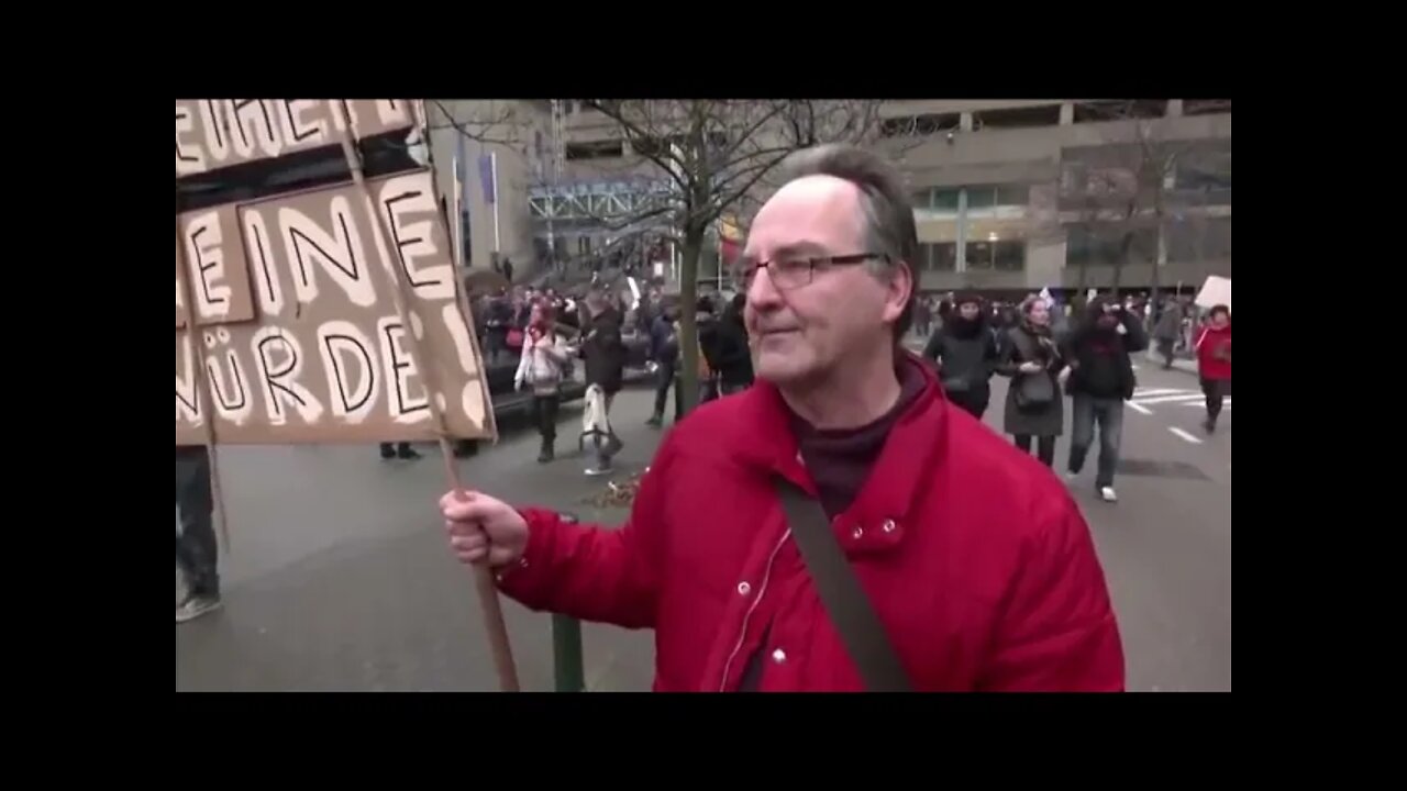 Belgians On The Street In Protest About Restrictions