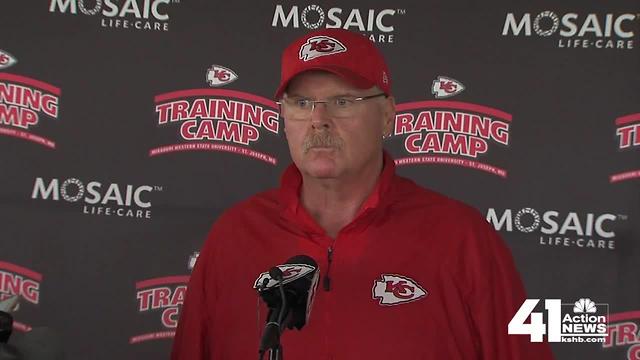 Andy Reid says DJ testing himself after injury