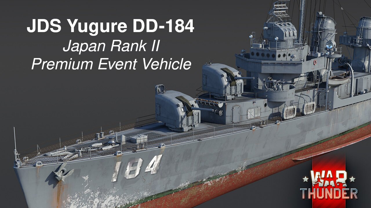 JDS Yugure (DD-184) Event Premium Destroyer [War Thunder Devblog]