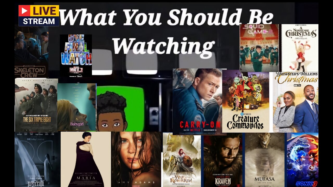 Live DECEMBER 2024 New Releases to Theaters & Streaming Services