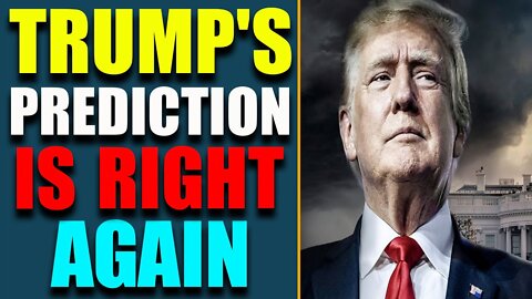 TRUMP'S PREDICTION IS RIGHT AGAIN! SO MANY HORRIBLE THINGS GOING ON! UPDATE TODAY'S JUNE 16, 2022