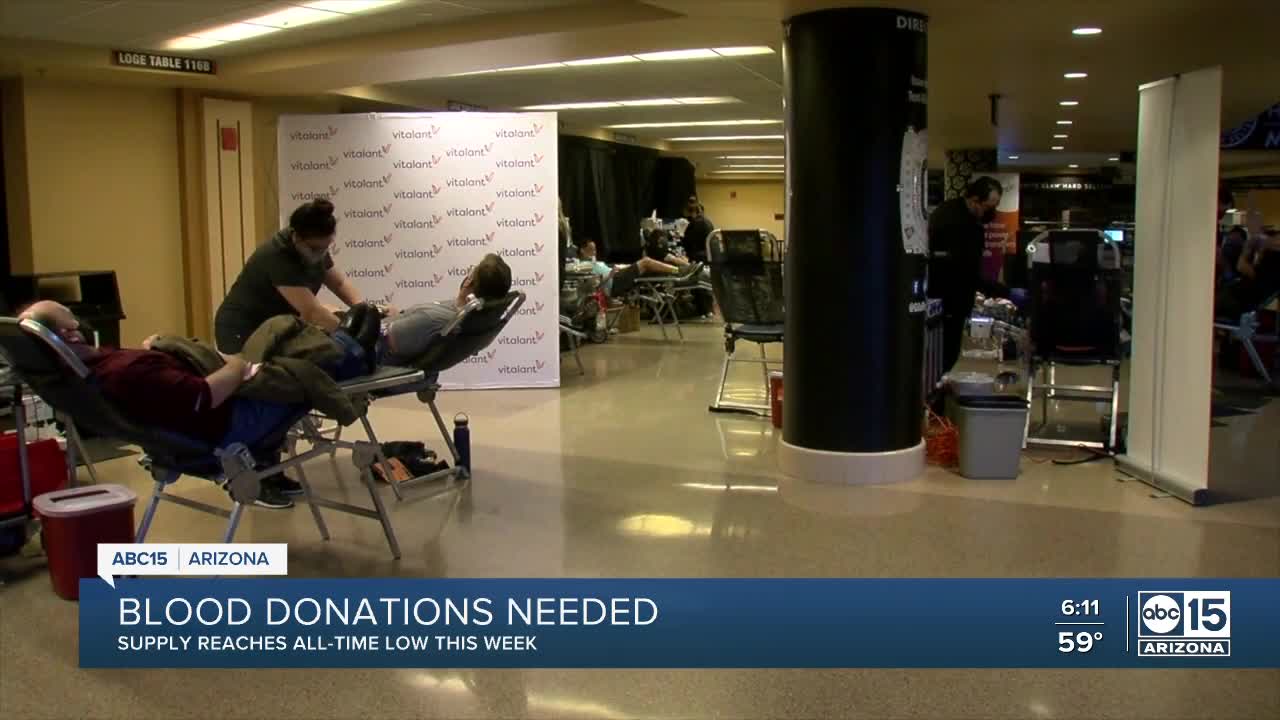 Weekend blood drive aims to collect hundreds of donations in the Valley