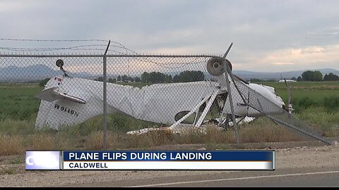 Pilot uninjured after plane crash at Caldwell airport