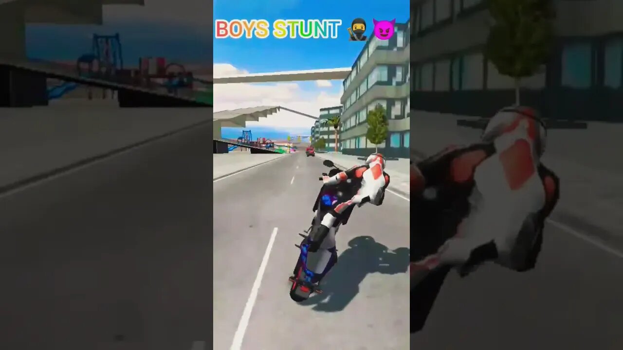 GIRLS STUNT 👸VS BOY STUNT 🥷😈 #shorts #viral #youtubeshorts #trending #trendingshorts