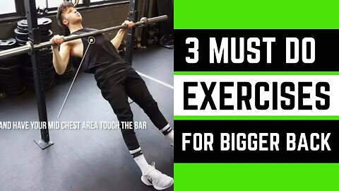 3 Must Do Exercises for a Bigger Back