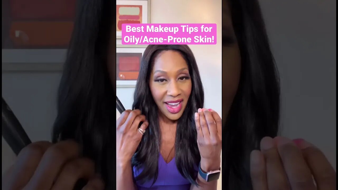 BEST MAKEUP Tips for Oily & ACNE-PRONE Skin! 💄 #shorts