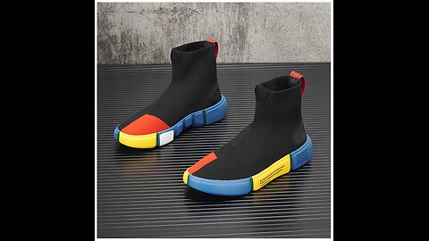 New Skateboard Breathable Knit Casual Sock Shoes