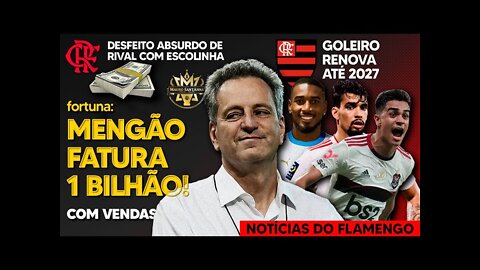 1 BILHÃO: FLAMENGO FATURA FORTUNA COM VENDA DE JOGADORES! DIRETORIA DESFAZ ABSURDO DE RIVAL! E+