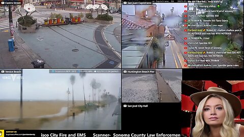 ☔️ VIVACIOUS CALIFORNIA LEVEL 5 STORM COVERAGE | BOMB CYCLONE MULTISTREAM