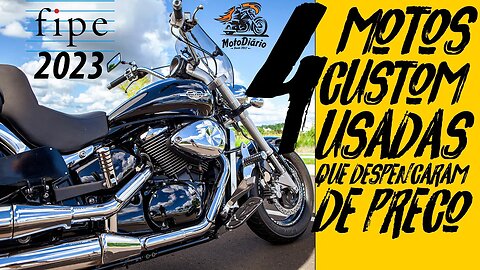 ✅ ✅ FIPE 2023: 4 MOTOS CUSTOM usadas que DESPENCARAM de PREÇO. Efeito SUPER METEOR?