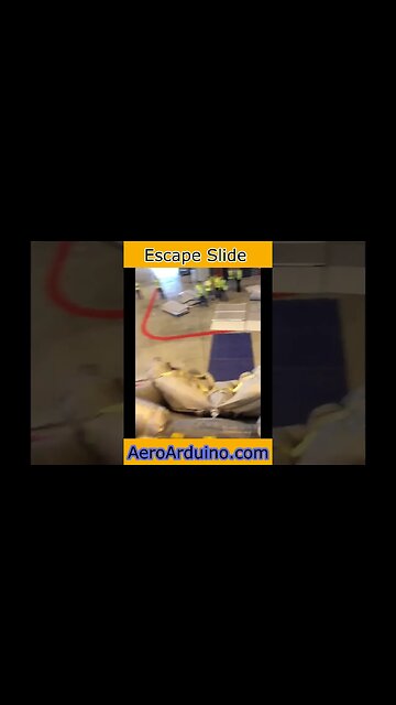 Wonderful Experience Escape Slide #Aviation #AeroArduino #Flying