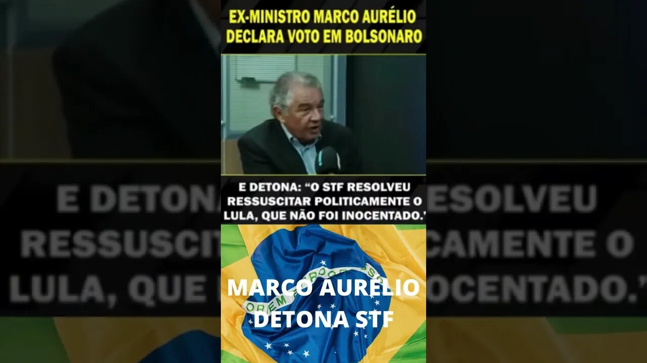 MARCO AURÉLIO DETONA STF. #shorts