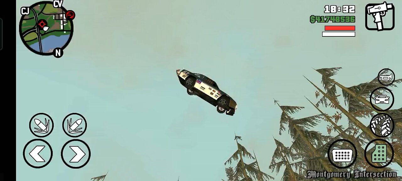 highest car jump in gta san addreas game play with phone 📱