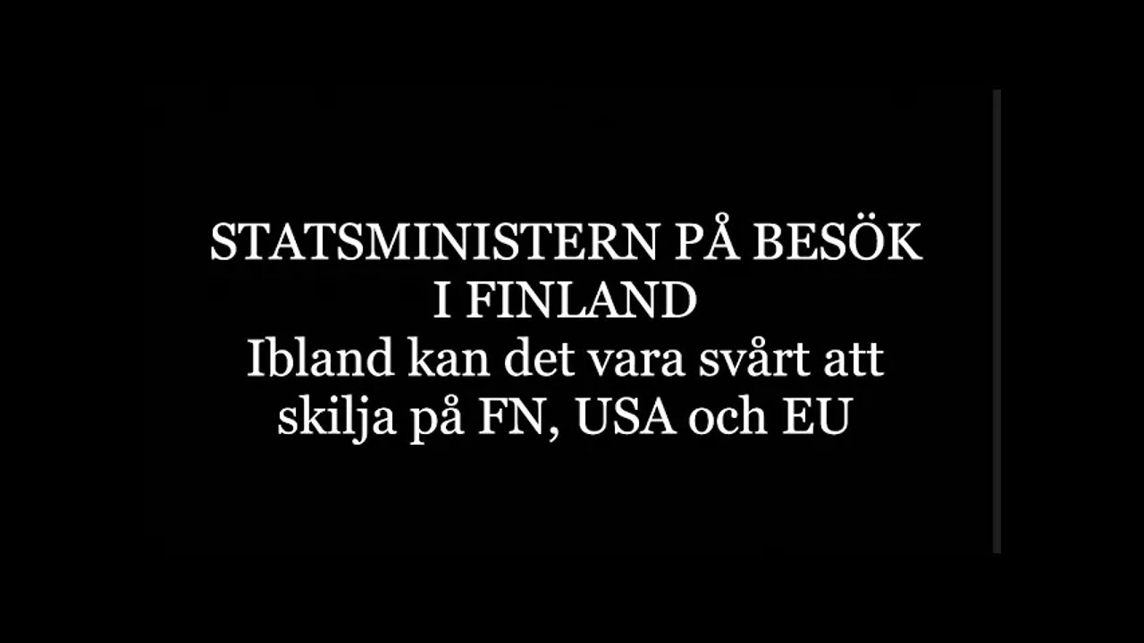 Har statsministern svårt att skilja på EU, FN och USA?
