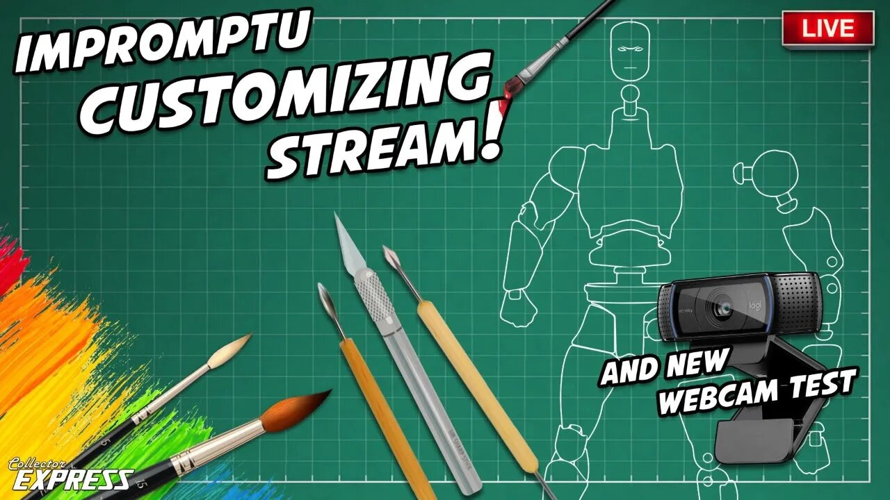 Let's Do Some Customizing - Impromptu Live Stream and New Webcam Test