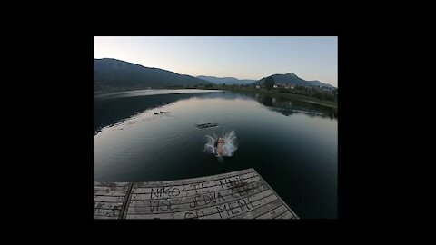 Lake Plav jump slow motion