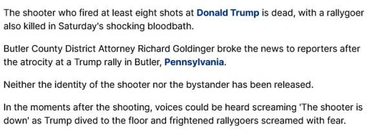 Sniper Says That Pres Trump Butler Pennsylvania rally Shooting "SCREAMS Conspiracy" 8-8-24 Valuetain