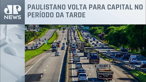 Volta do feriado tem tráfego intenso nas rodovias de São Paulo