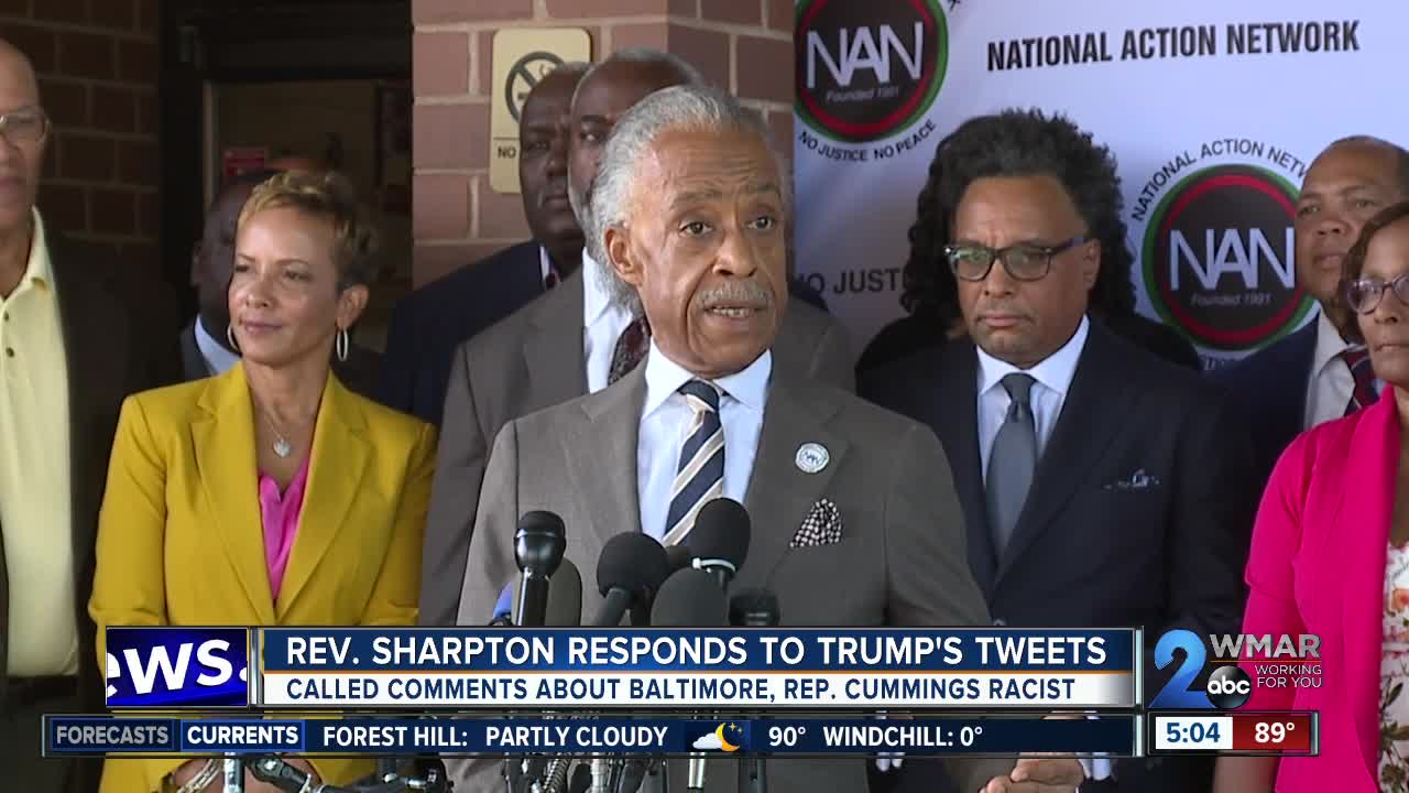 Rev. Sharpton responds to Trump's tweets