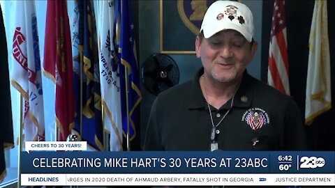Cheers to 30: Local veterans say thank you and congrats to our 23ABC's Mike Hart