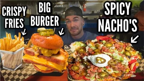 XL CHEESE BURGER & SPICY NACHO CHALLENGE | Best tasting Burger Ever? | Charleston SC