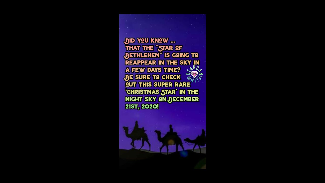 The Star of Bethlehem will be visible on Dec. 21st, 2020