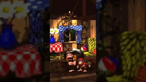 THIS IS HILARIOUS | Donkey Kong & Diddy Kong’s Exit in DONKEY KONG COUNTRY SNES #donkeykong #shorts