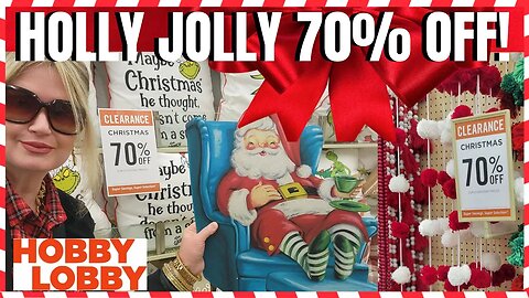 HOBBY LOBBY | 70% OFF CHRISTMAS | THE SALES ARE SOOOOO GOOD | STORE WALK THRU |#hobbylobby