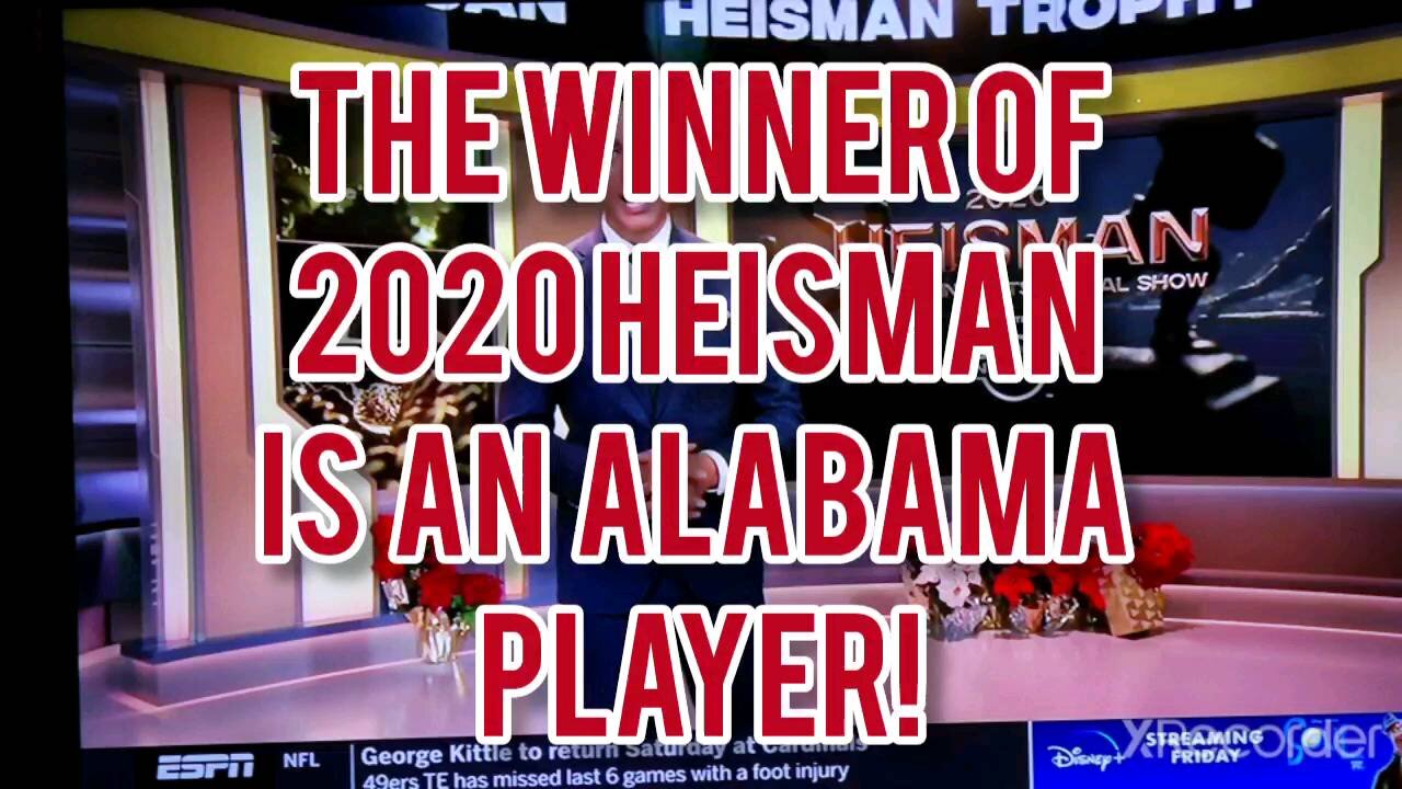 HEISMAN GOES TO AN ALABAMA PLAYER