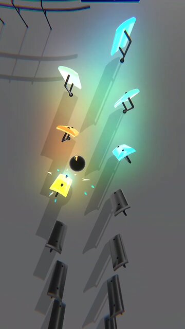 CANON in D Pachelbel #music #video #piano #bouncingball #sound #tunes #musical #melody