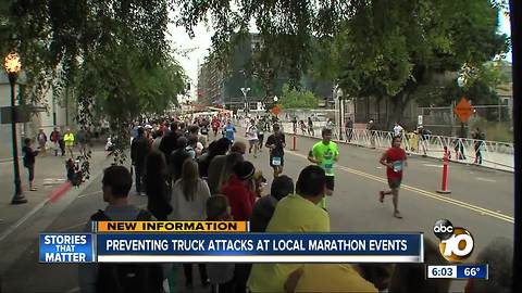 Preventing truck attacks at local marathon events