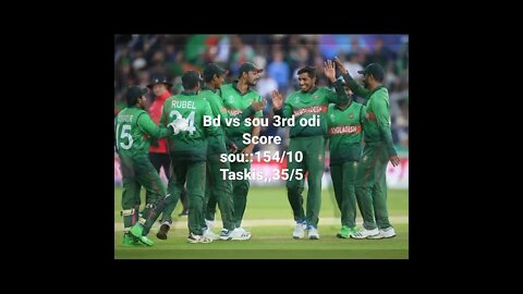 bd vs sou 3rd odi score update
