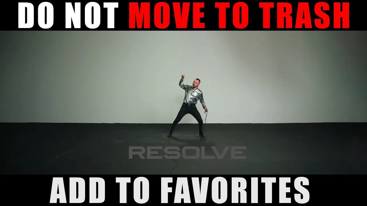 Reacting to Resolve - Move to Trash!... Spoiler... Not moving it to trash.