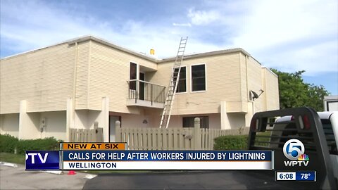 Calls for help after Wellington workers injured by lightning