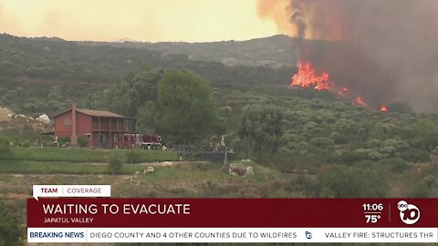 Valley Fire forces residents to evacuate overnight