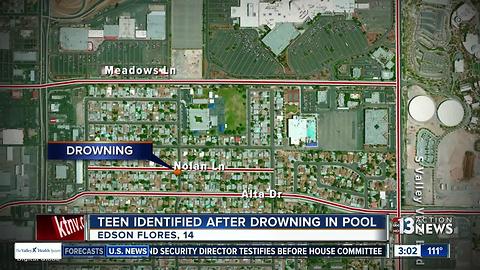 14-year-old boy drowns Tuesday