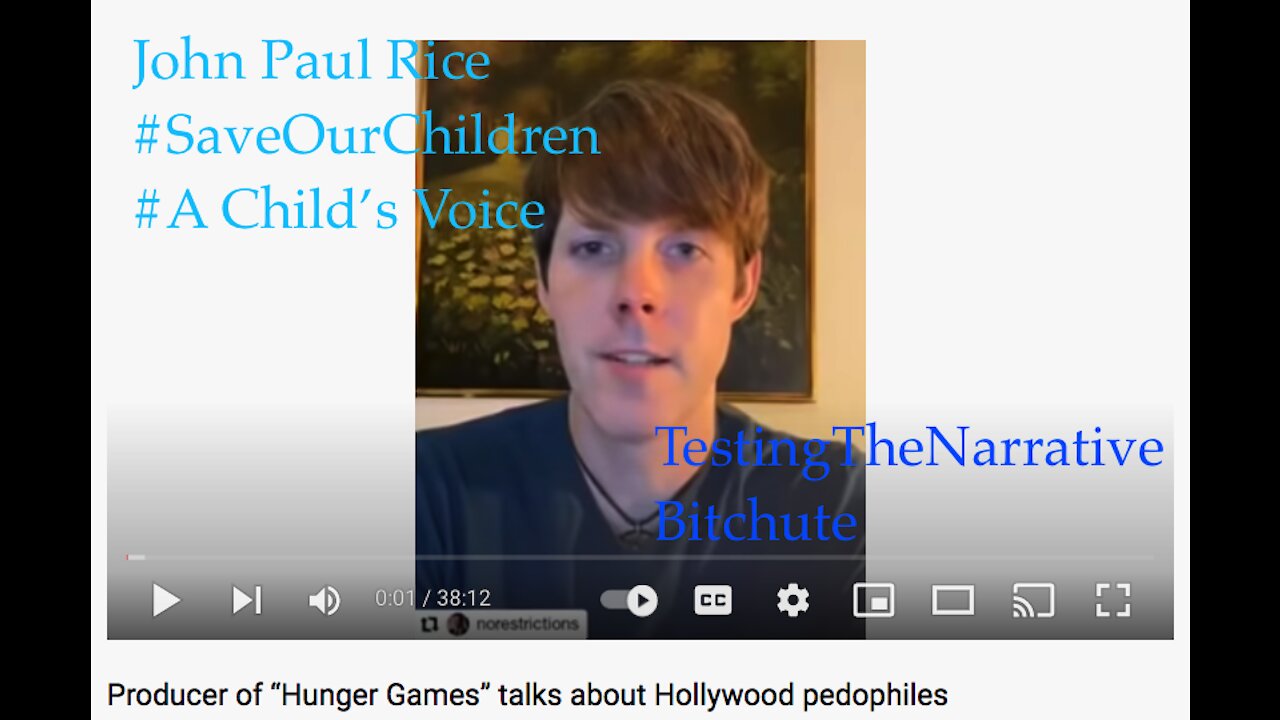 John Paul Rice producer of Hunger Games speaks on Pedogate Hollywood and the World