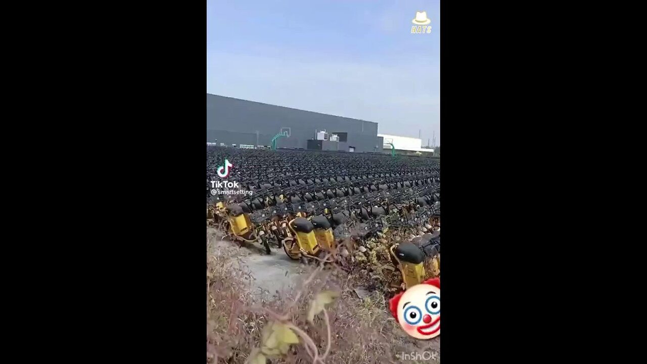 Wittgenstein - A graveyard of electric green scooters that have run out of battery life Source：