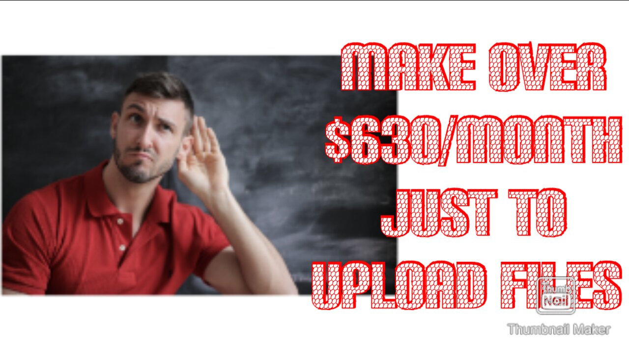 Earn up to $630 / month just to upload files (affiliate marketing)