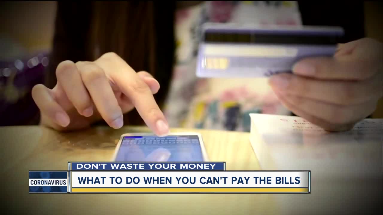 What to do when you can't pay the bills