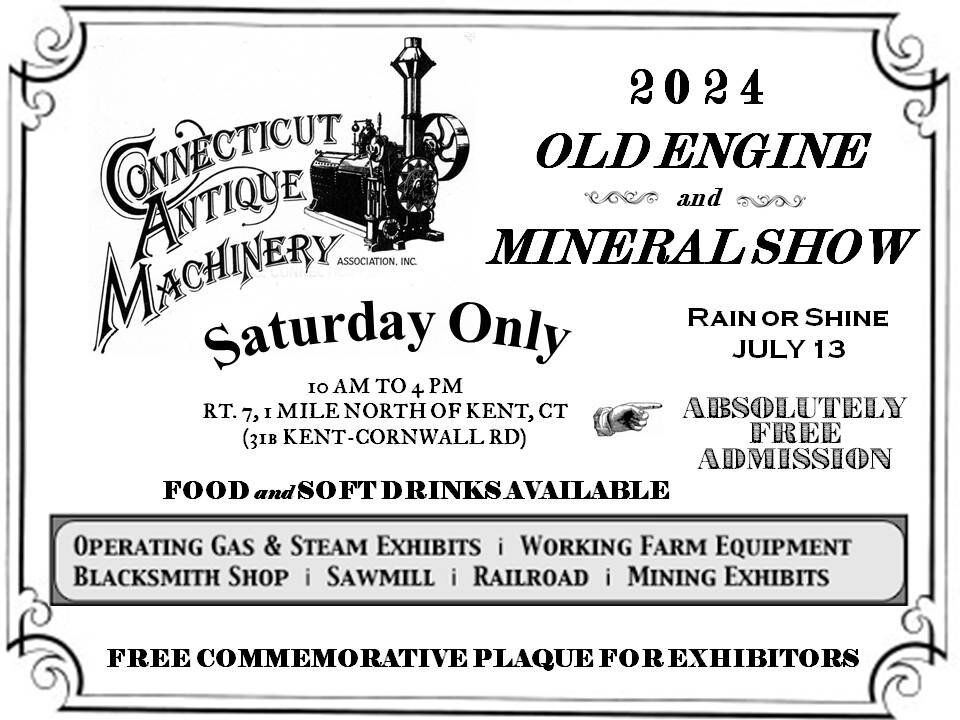 CAMA ENGINE SHOW JULY 13TH 2024 BRING WHAT YOU RESTORED TO OUR SHOW!