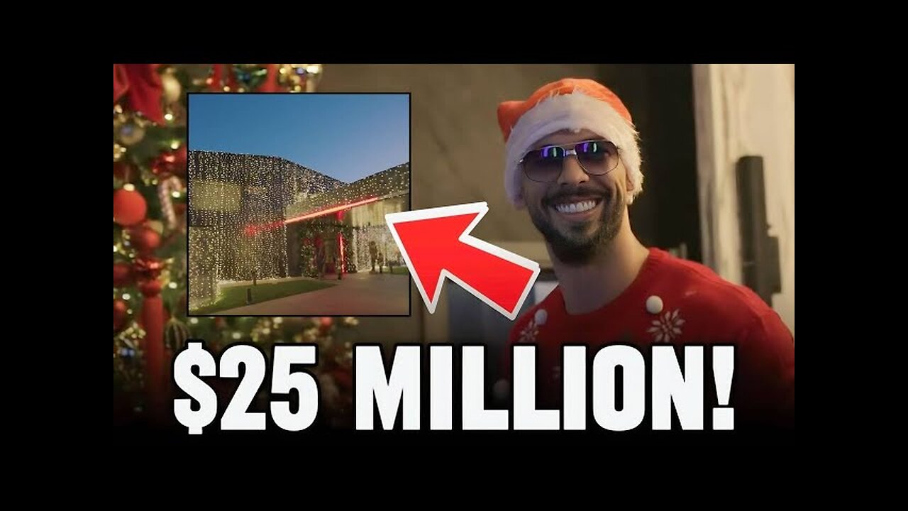 Andrew Tates $25M Christmas House Tour!